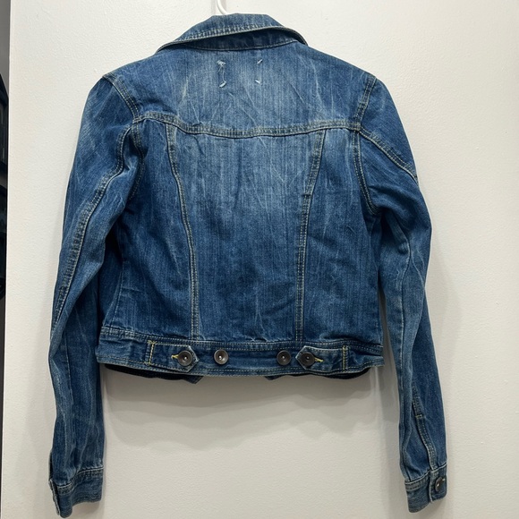 Y2K Blue Denim Jacket with Embroidered Details - Picture 2 of 4